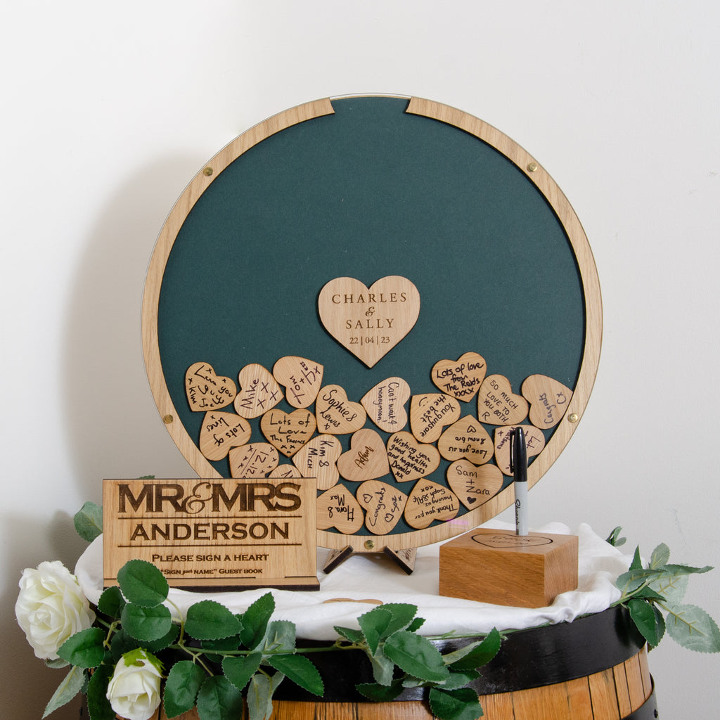 Heart shaped dropbox guest book – Stag Design