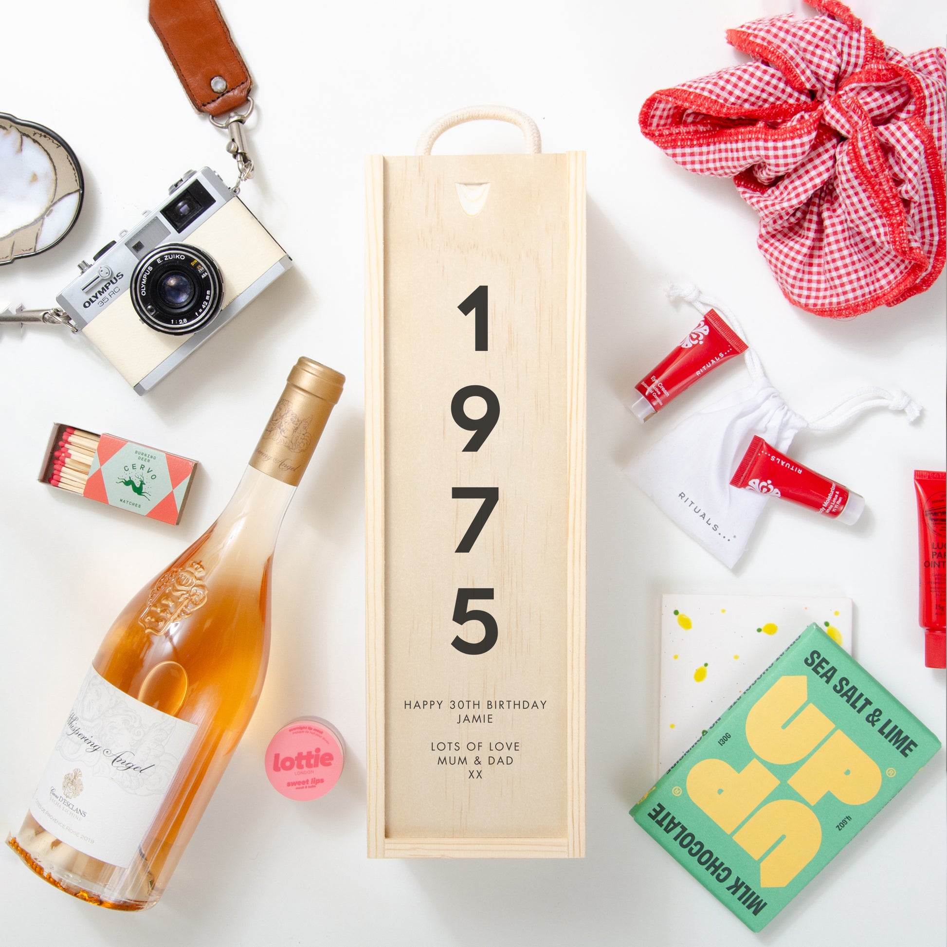 Personalised 50th Birthday Bottle Box | Custom Wooden Wine Box | Milestone Gift for Him & Her | 50th Birthday Keepsake | Champagne gift box