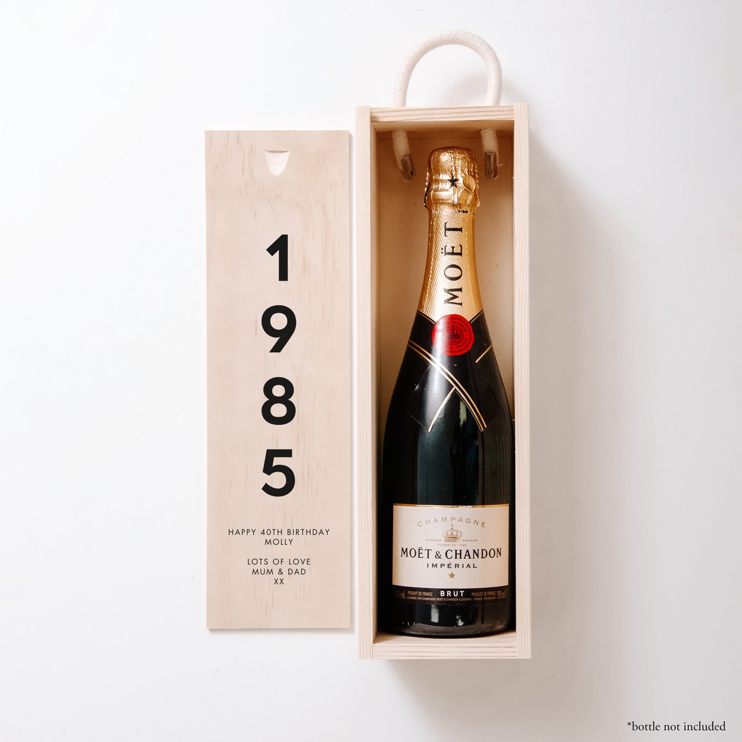 Personalised 40th Birthday Bottle Box