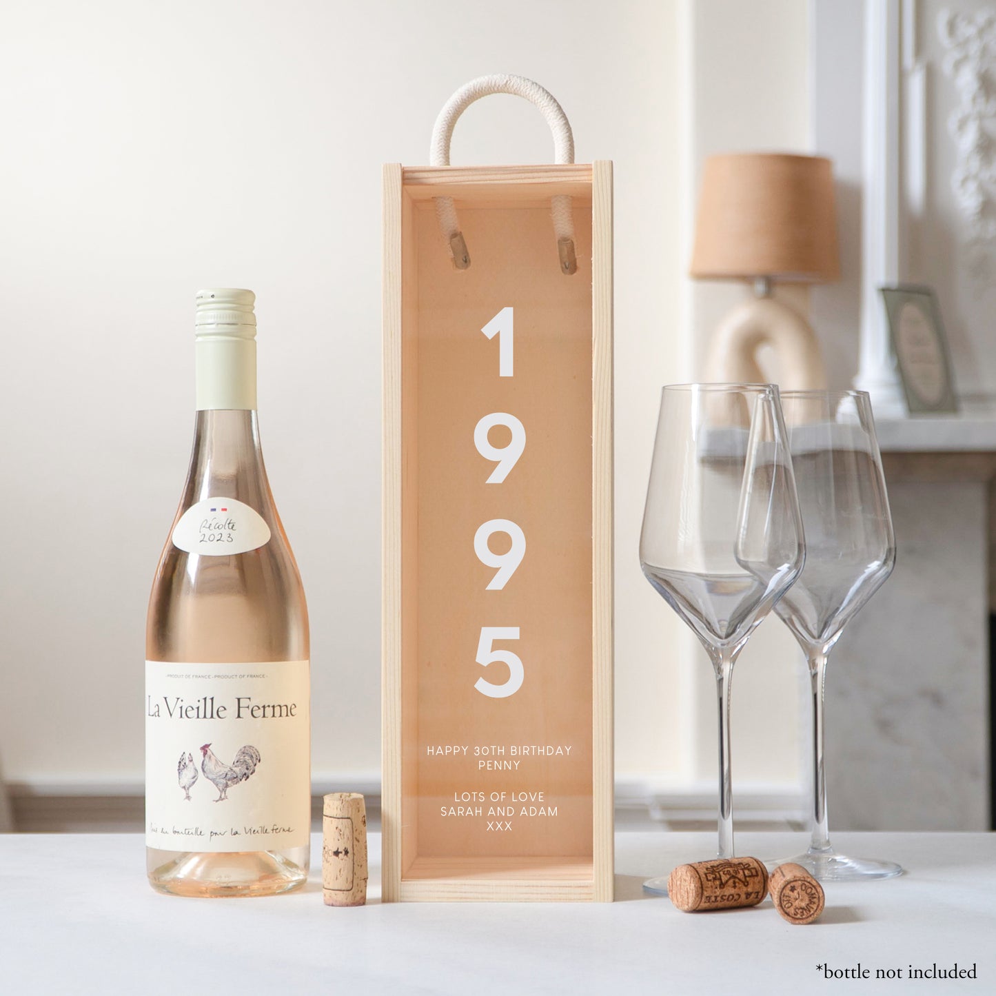 Personalised 30th Birthday Bottle Box