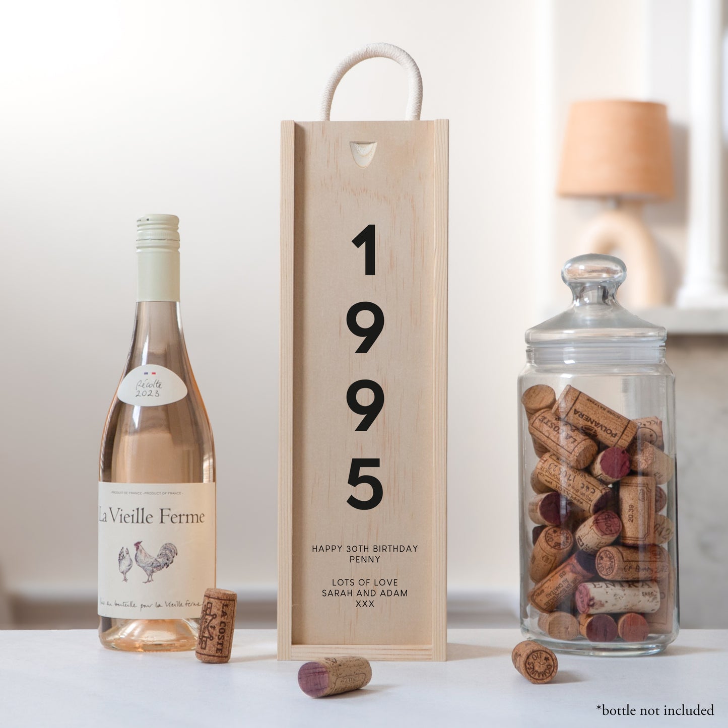 Personalised 30th Birthday Bottle Box