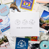 NEW! Adventures globe white memory box