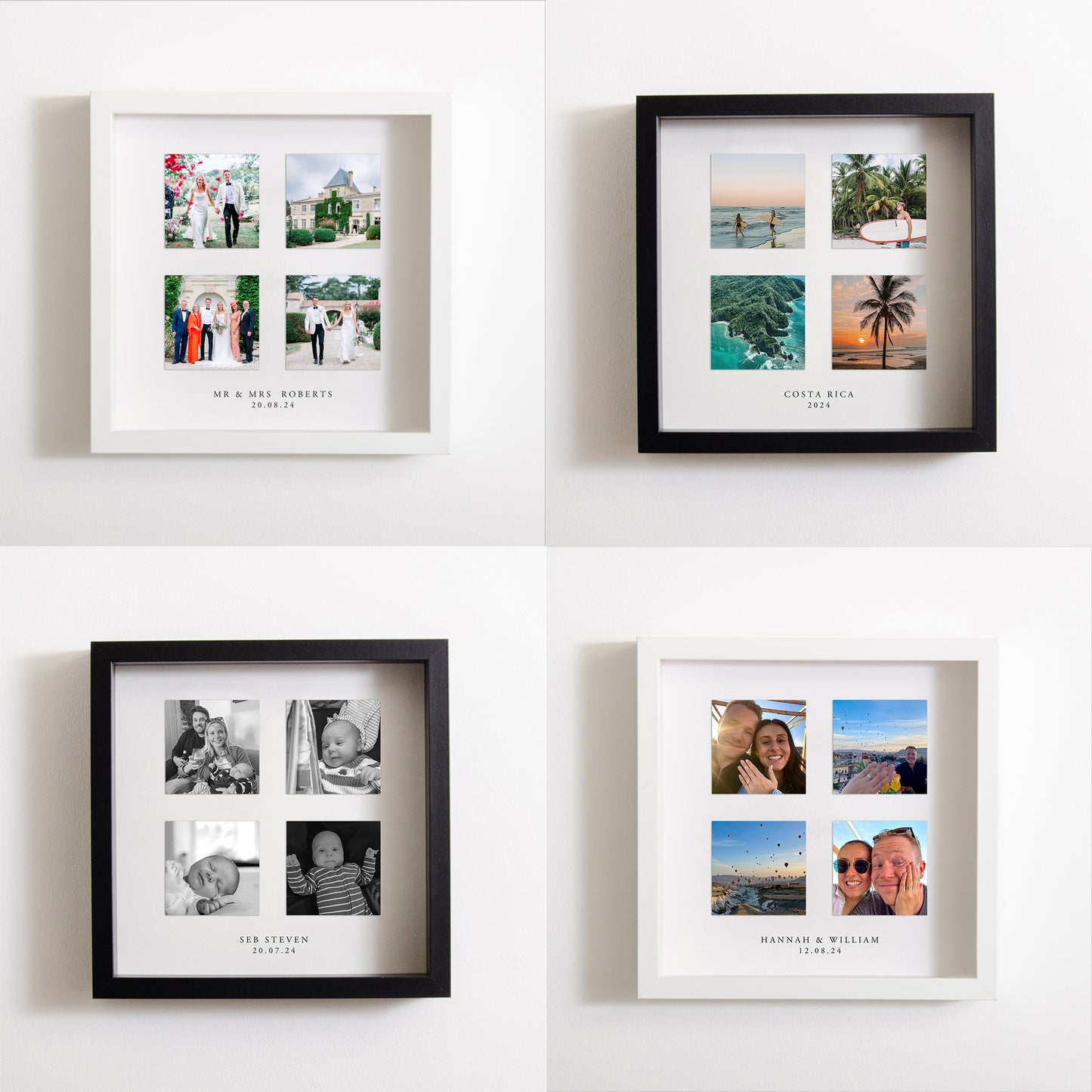 Personalised photo collage frame