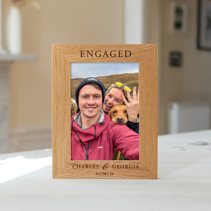 Engagement photo frame