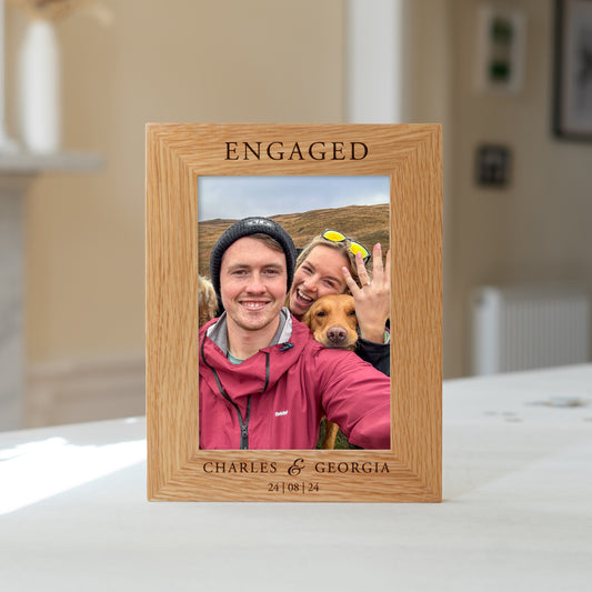 Engagement photo frame