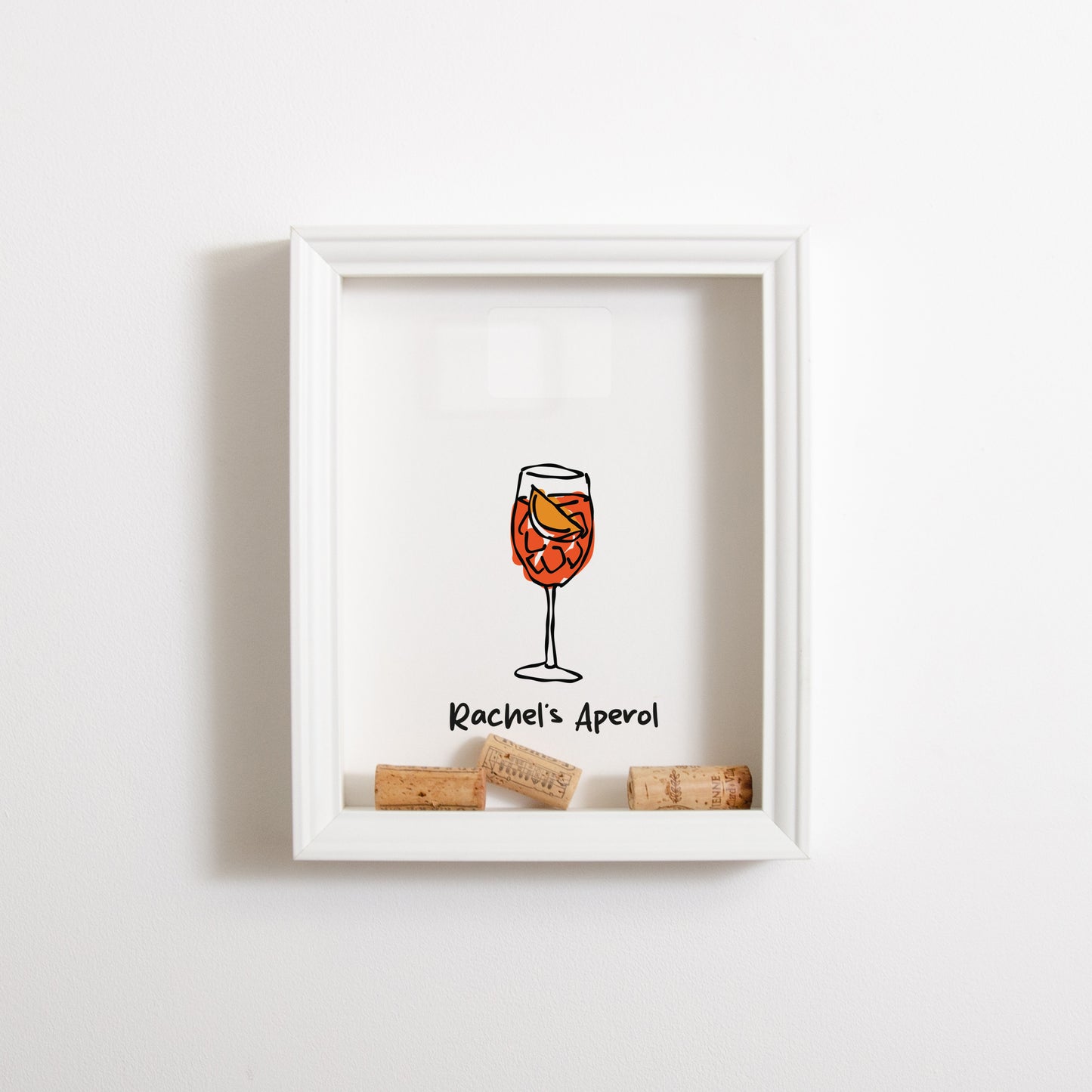 Aperol Spritz cork collector frame