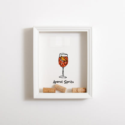 Aperol Spritz cork collector frame