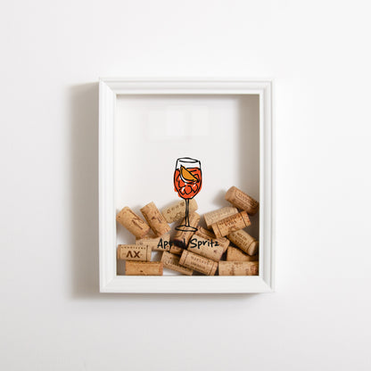 Aperol Spritz cork collector frame