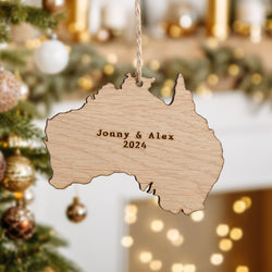 NEW! Country Outline Christmas bauble decoration