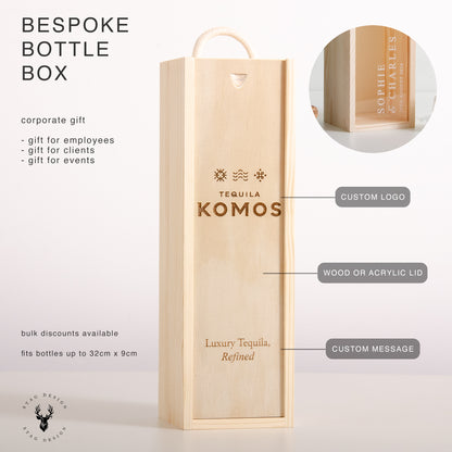 Bespoke pine bottle box