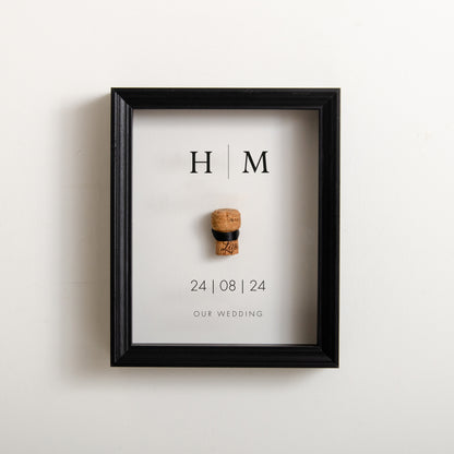 Wedding cork saver frame