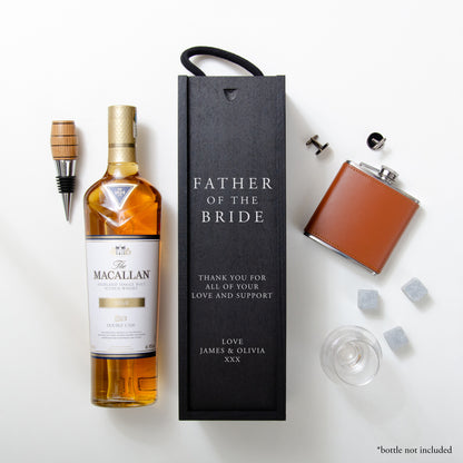 Father of the bride / groom black gift box