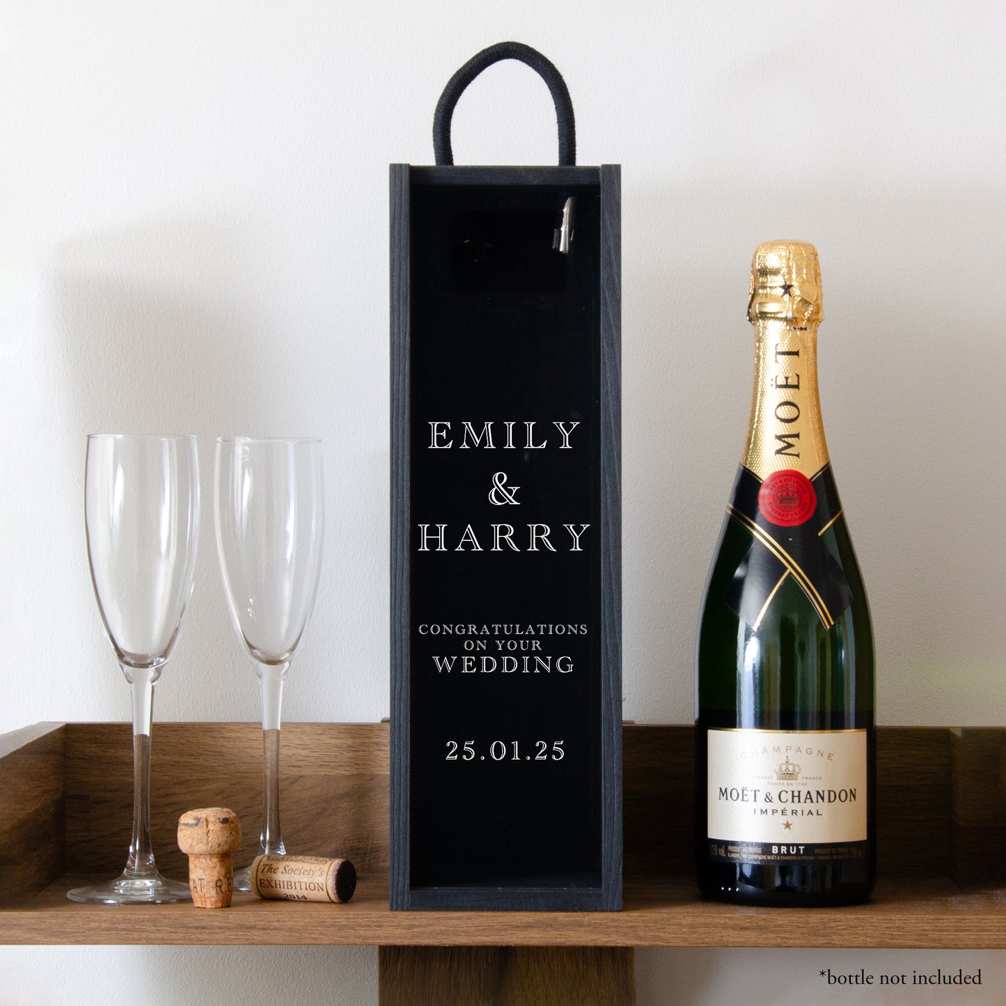 NEW! Personalised wedding bottle gift box