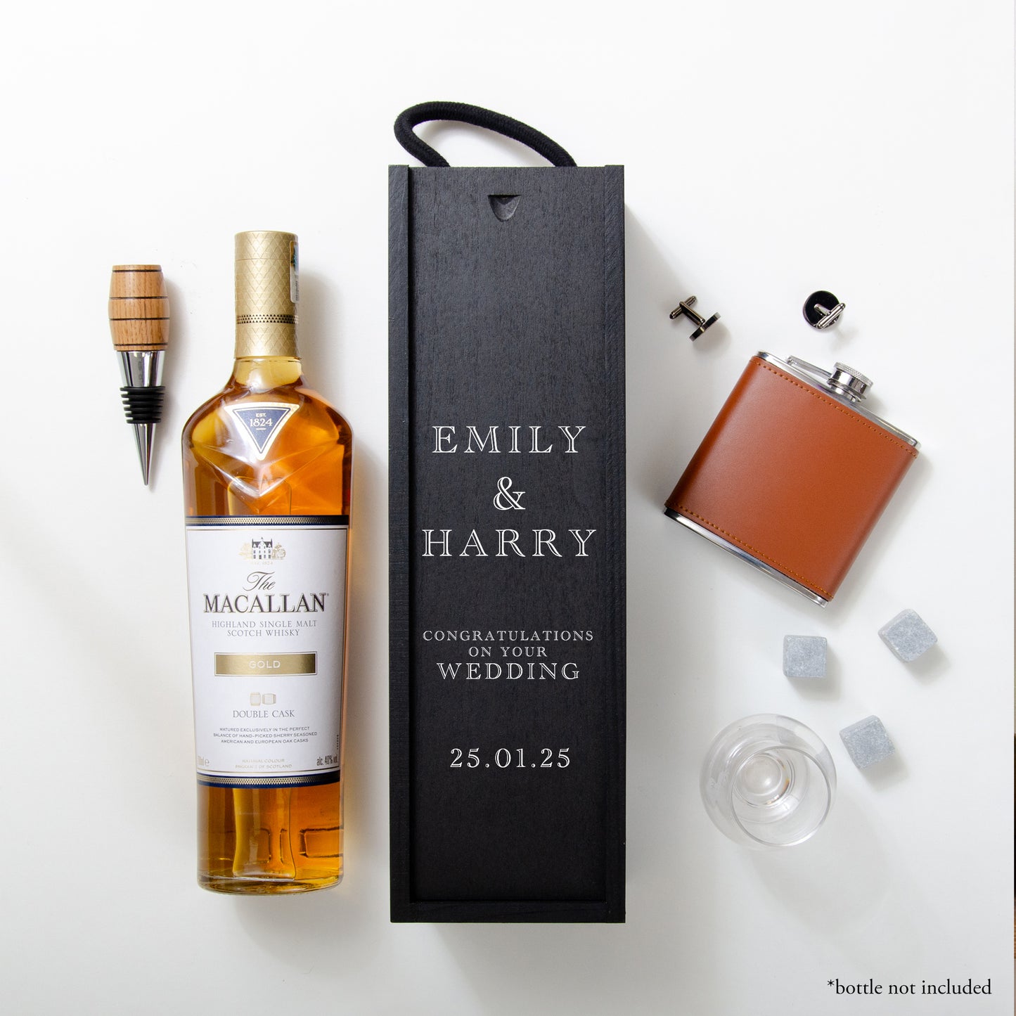 NEW! Personalised wedding bottle gift box