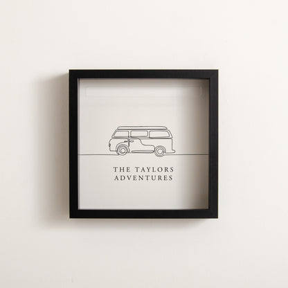 Campervan travel memory box frame