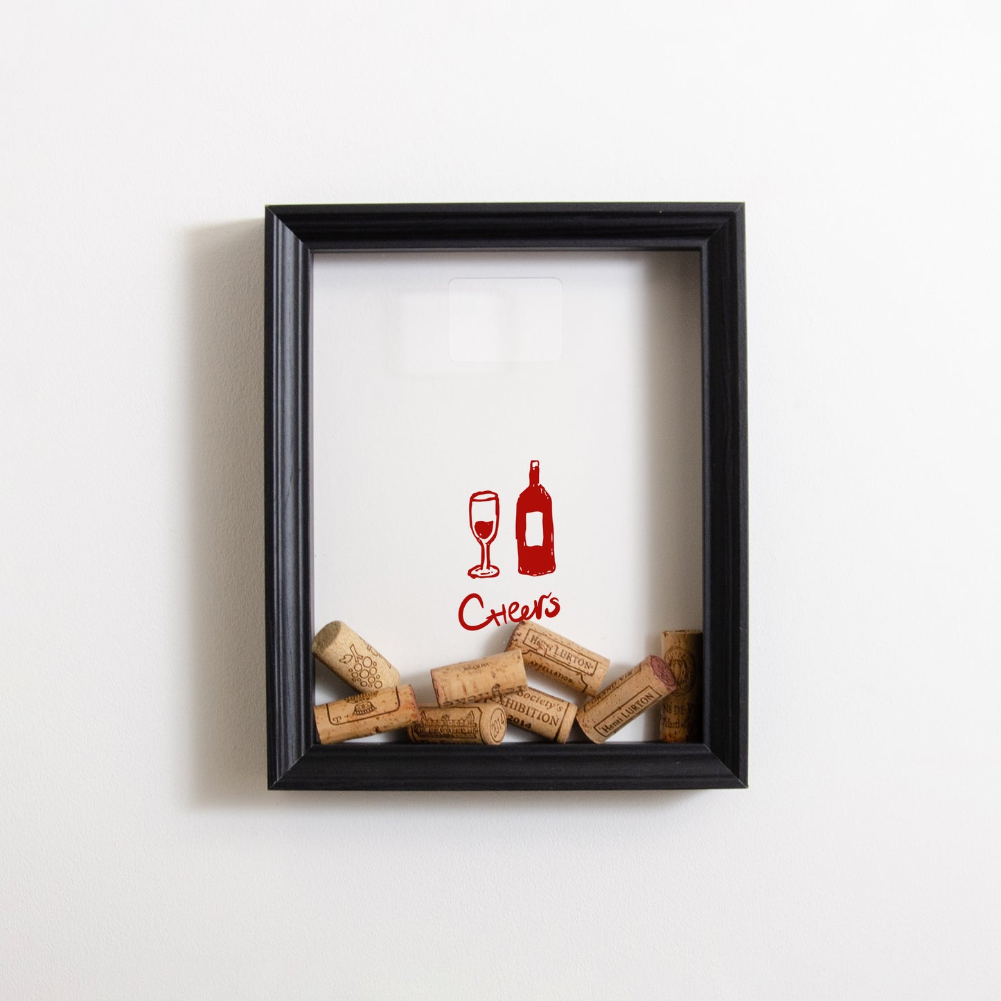 Cheers wine cork frame