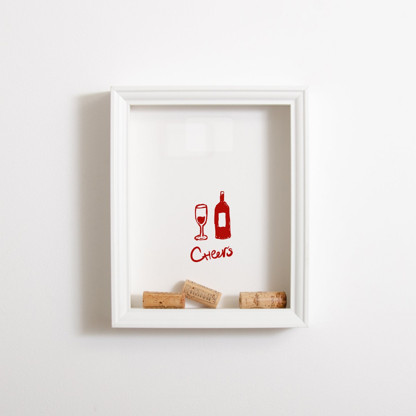 Cheers wine cork frame