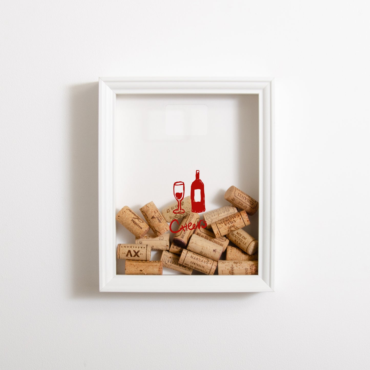 Cheers wine cork frame