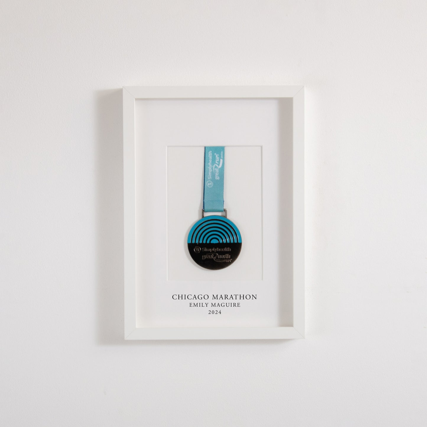 Personalised medal frame