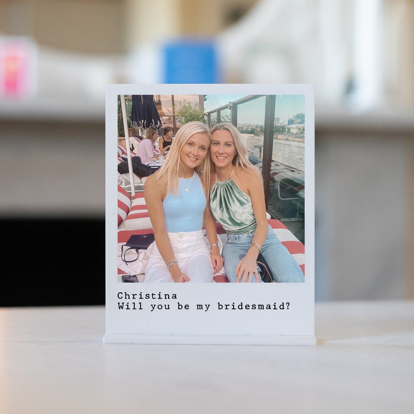 Personalised photo plaque