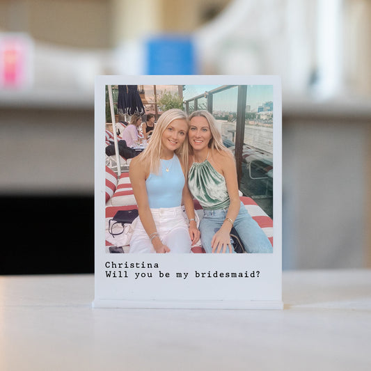 Personalised photo plaque