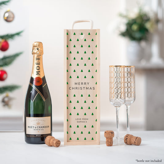 Merry Christmas bottle gift box