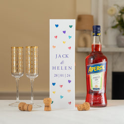 NEW! Personalised love heart bottle box