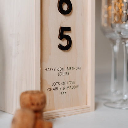 Personalised 3D birthday bottle box