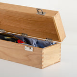 Corporate premium solid oak bottle box