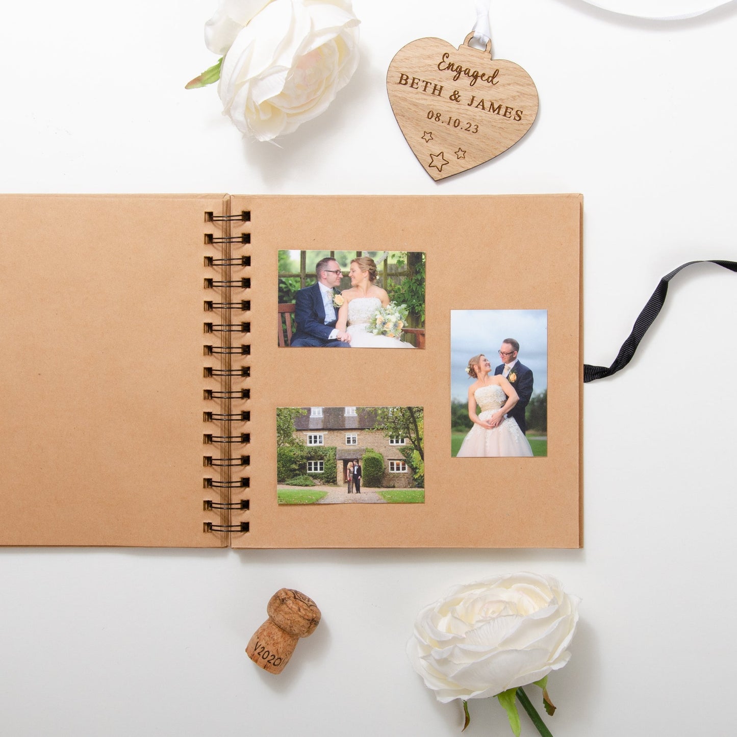 Our story so far' wedding scrapbook