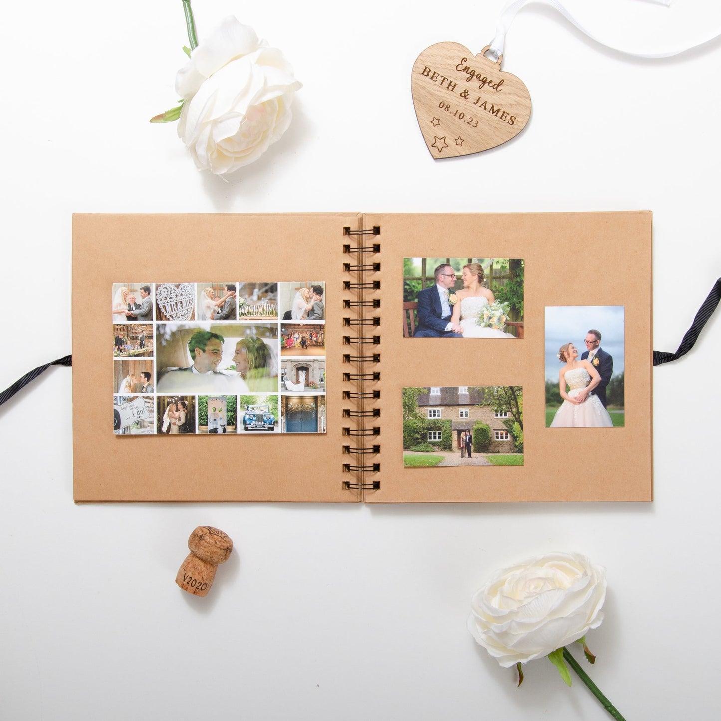 Our story so far' wedding scrapbook