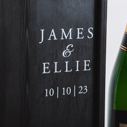 Personalised engagement bottle box