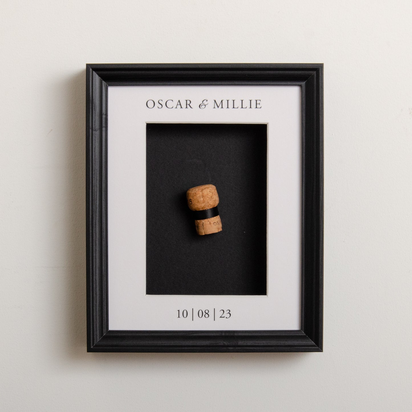 NEW! First toast cork saver memory box frame