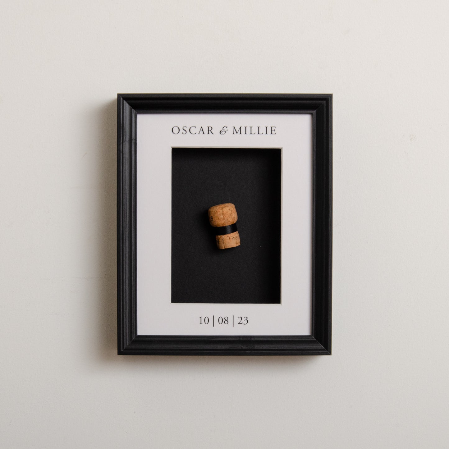 NEW! First toast cork saver memory box frame