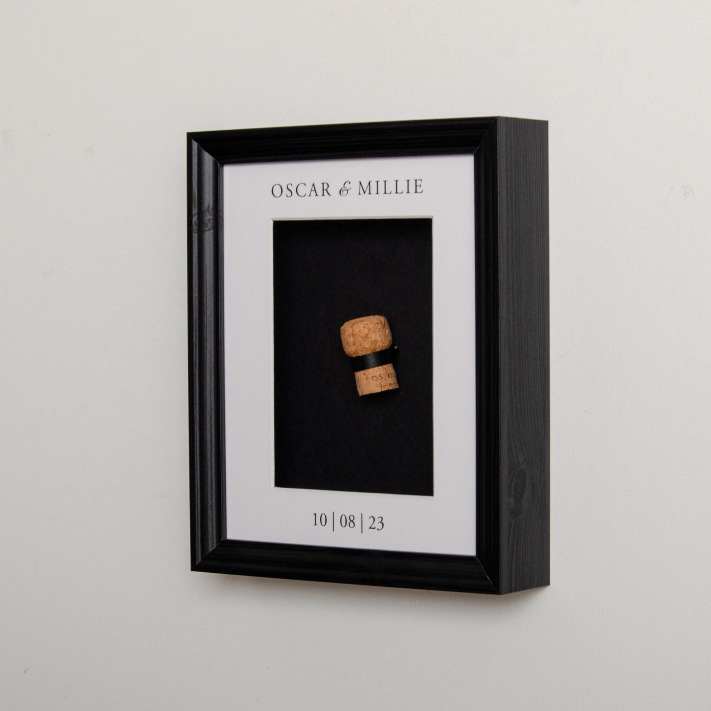 NEW! First toast cork saver memory box frame