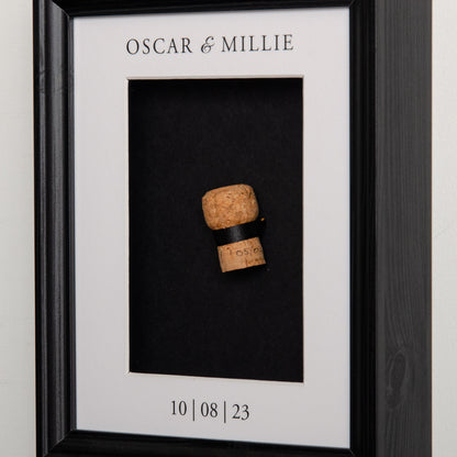 NEW! First toast cork saver memory box frame