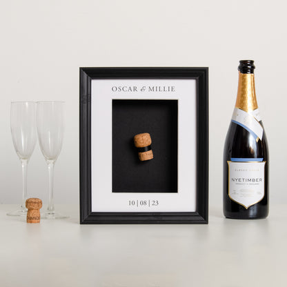 NEW! First toast cork saver memory box frame