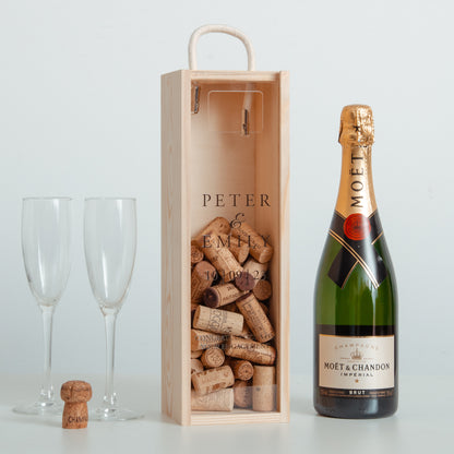 Personalised engagement bottle box