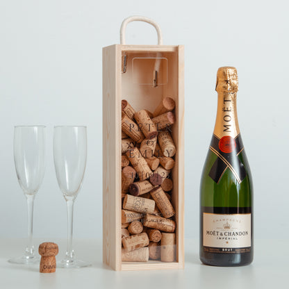 Personalised engagement bottle box