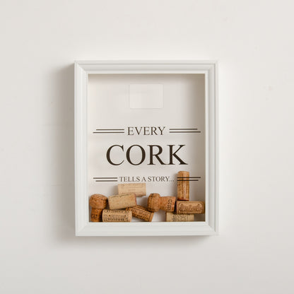 'Every cork tells a story' frame