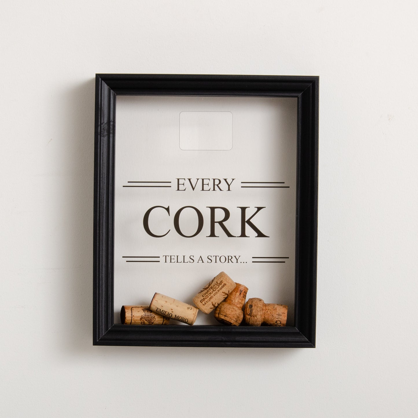 'Every cork tells a story' frame