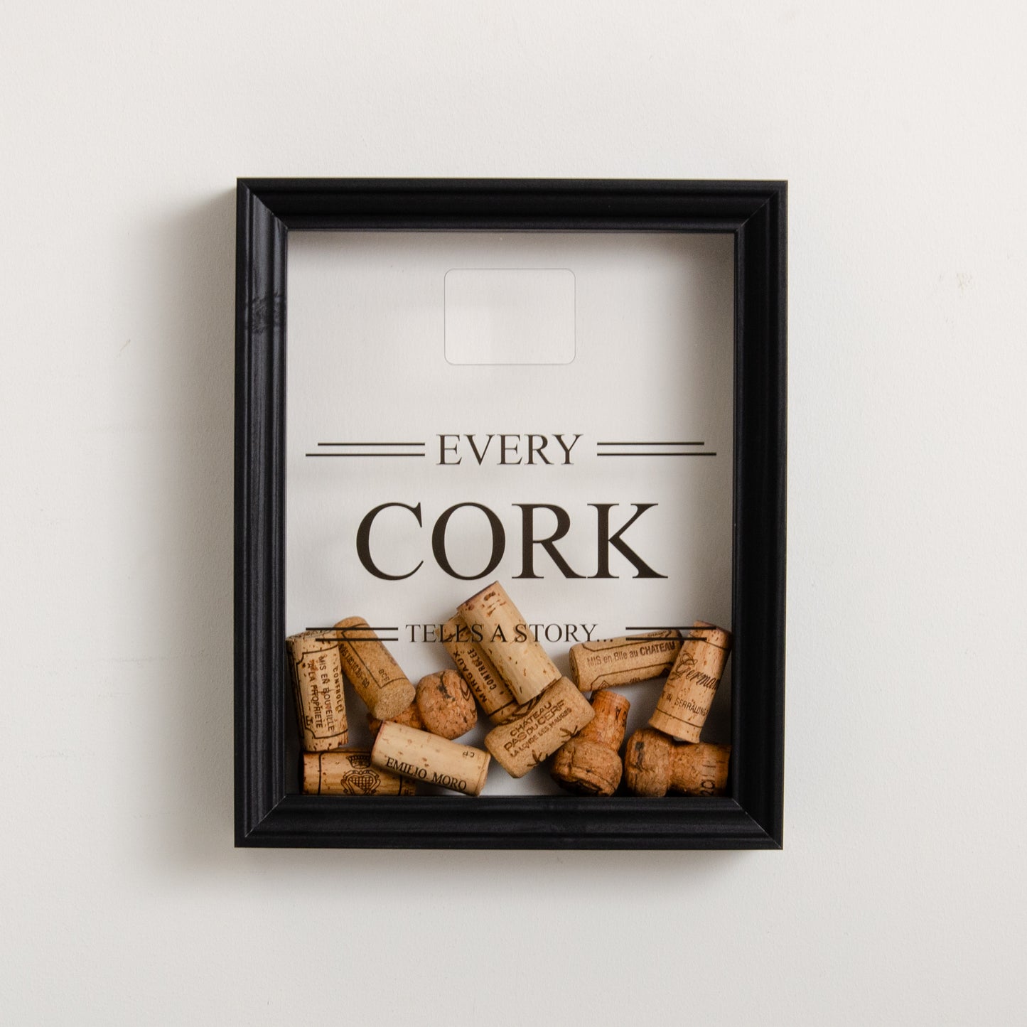 'Every cork tells a story' frame