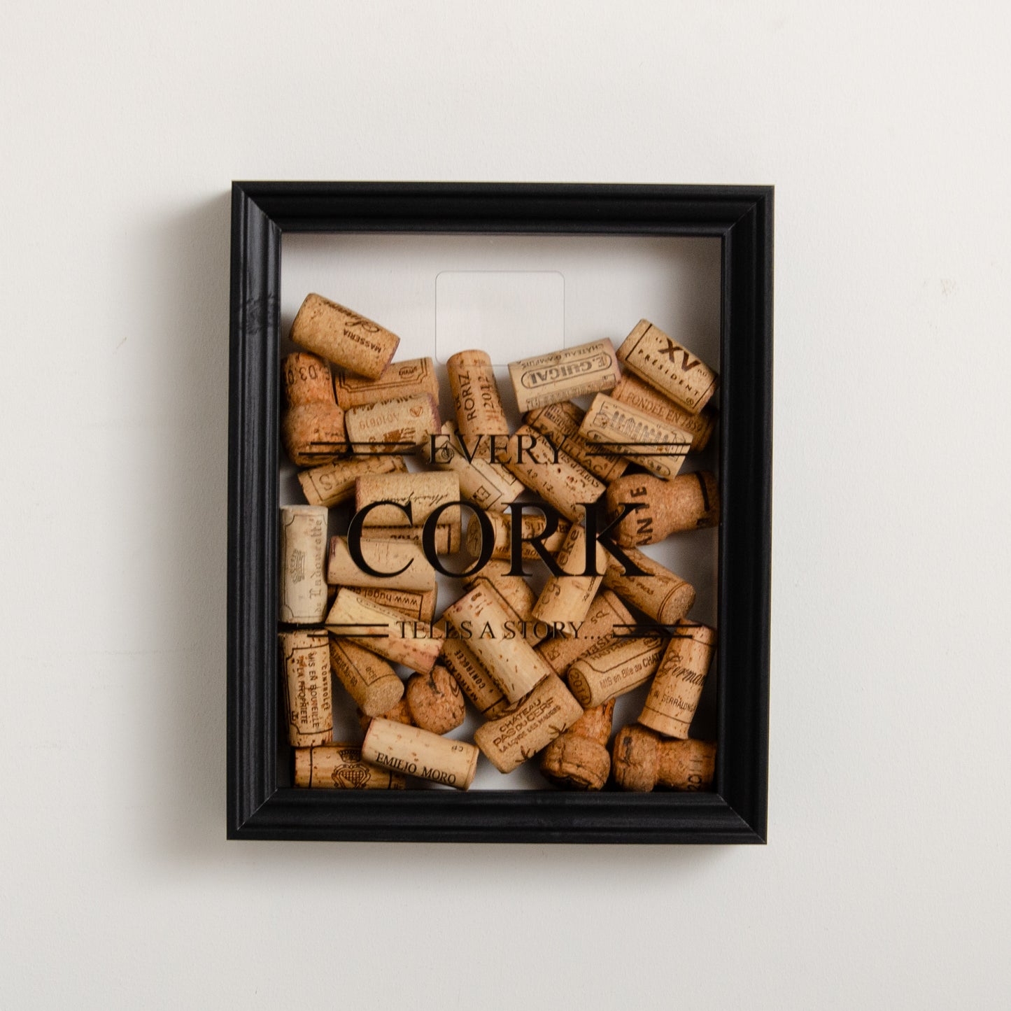 'Every cork tells a story' frame