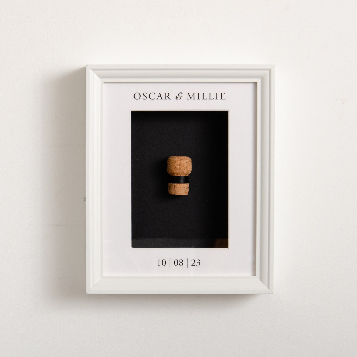 NEW! First toast cork saver memory box frame