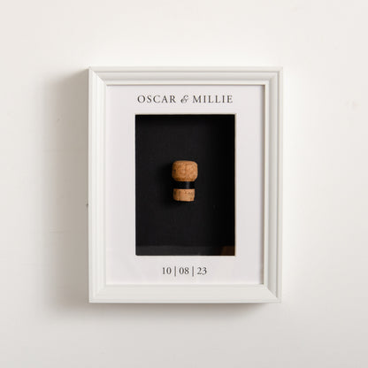 NEW! First toast cork saver memory box frame