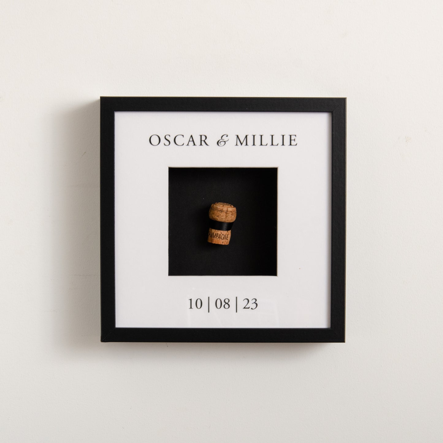 NEW! First toast cork saver memory box frame