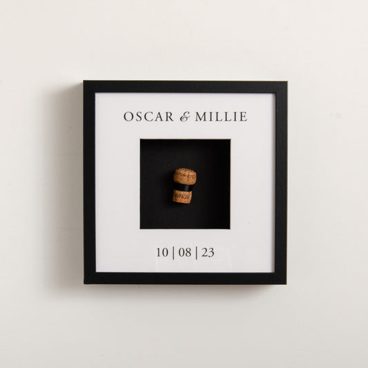 NEW! First toast cork saver memory box frame