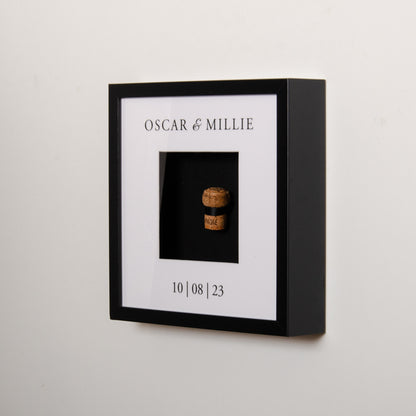 NEW! First toast cork saver memory box frame