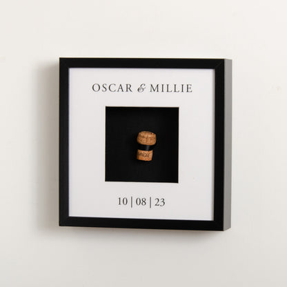 NEW! First toast cork saver memory box frame