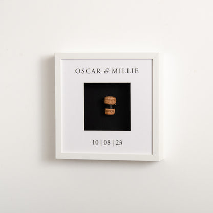 NEW! First toast cork saver memory box frame